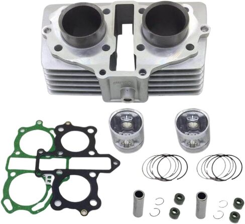 Motorcycle Cylinder Kit 125cc Upgrade 150cc Modification 244FMI 247FMJ Compatible With Automotive Motorcycle Parts CB125 TWIN CA125 CB125T CBT125 CM125(CBT125 silver) in Saudi Arabia