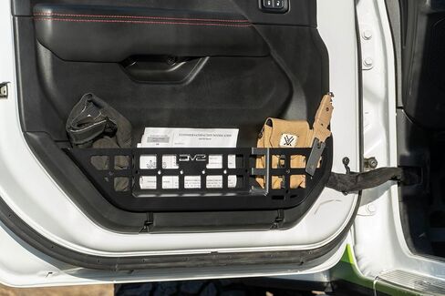 DV8 Offroad Electric Seat Front Door Molle Pockets for 2018-2025 Jeep Wrangler JL & Gladiator JT | Replaces Weak Factory Netting | Molle Design for Mounting Daily Gear | Black Powder Coat | Steel in Saudi Arabia