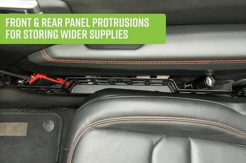 DV8 Offroad Electric Seat Front Door Molle Pockets for 2018-2025 Jeep Wrangler JL & Gladiator JT | Replaces Weak Factory Netting | Molle Design for Mounting Daily Gear | Black Powder Coat | Steel in Saudi Arabia