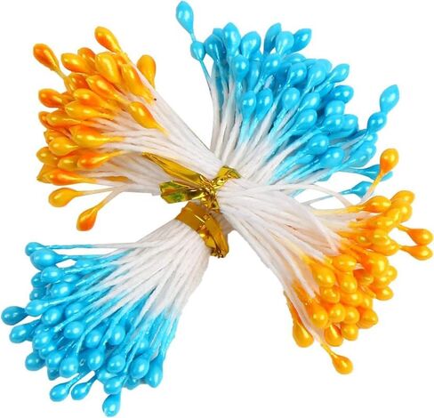 16 Colors 1360 Pieces Mixed 3mm Pearl Flower Stamens for Decoration in Saudi Arabia