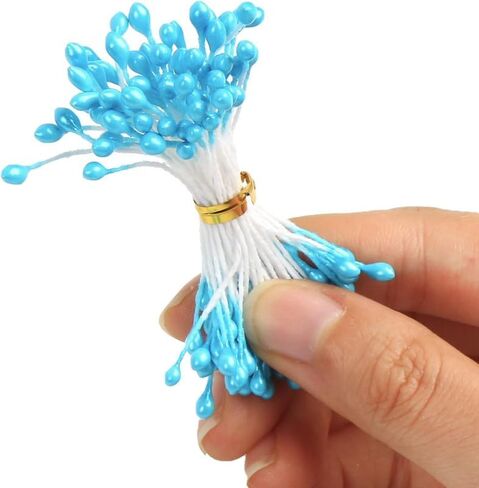 16 Colors 1360 Pieces Mixed 3mm Pearl Flower Stamens for Decoration in Saudi Arabia