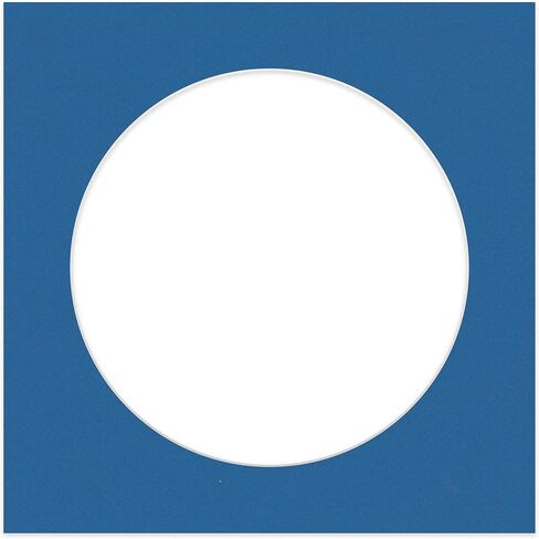12x12 Mat Bevel Cut for 8x8 Photos - Precut Oyster Shell White Circle Shaped Photo Mat Board Opening - Acid Free Matte to Protect Your Pictures - Bevel Cut for Family Photos, Pack of 1 Matboard in Saudi Arabia