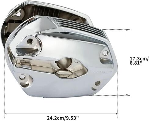 علبة المرافق، غطاء علبة المرافق مناسب لسيارات BMW R1200GS R 1200 GS R1200R 2005-2009 غطاء رأس أسطوانة الدراجة النارية الأيسر الأيمن (فضي) in Kuwait