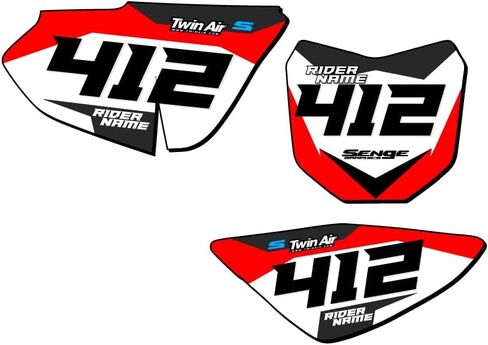 2013-2025 CRF 50F SG63 Custom MX Number Plates Senge Graphics Kit Compatible with Honda in Saudi Arabia