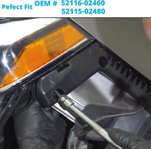 2 PCS Front Bumper Bracket fit for Toyota Corolla LE XLE 2019 2020 2021 ABS Plastic Bumper Brackets for Collision Repair or Preventive Maintenance Keep Looking Sharp and Road-Ready in Kuwait