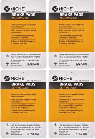 NICHE Brake Pad Set for Suzuki GSXR600 GSXR750 GSX1300R Kawasaki Z1000 59100-29840 Front Semi-Metallic in Saudi Arabia