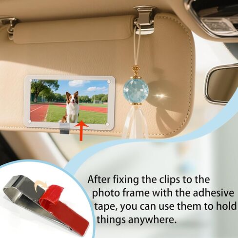 Acrylic Magnetic Car Visor Photo Frames,Car Interior Accessories in Saudi Arabia