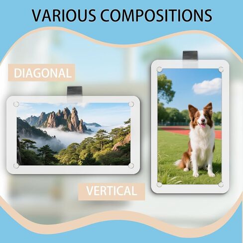 Acrylic Magnetic Car Visor Photo Frames,Car Interior Accessories in Saudi Arabia
