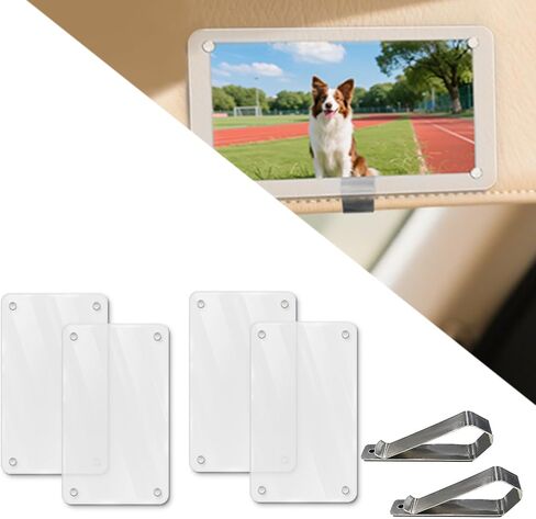 Acrylic Magnetic Car Visor Photo Frames,Car Interior Accessories in Saudi Arabia