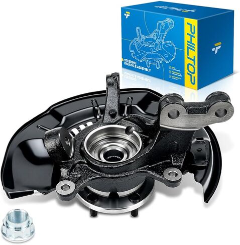 PHILTOP Front Left steering knuckle and hub assembly Compatible with Toyota Highlander 2008-2013 FWD 3.5L,Driver Side in Saudi Arabia
