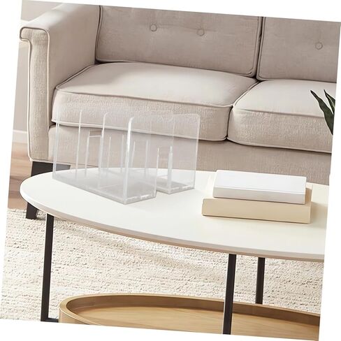 Gadpiparty Multi Function Book Holder with Clear Panels Desktop Book Organizer for Office and School Supplies Stylish Storage for Books and Documents in Saudi Arabia