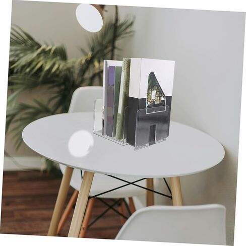 Gadpiparty Multi Function Book Holder with Clear Panels Desktop Book Organizer for Office and School Supplies Stylish Storage for Books and Documents in Saudi Arabia