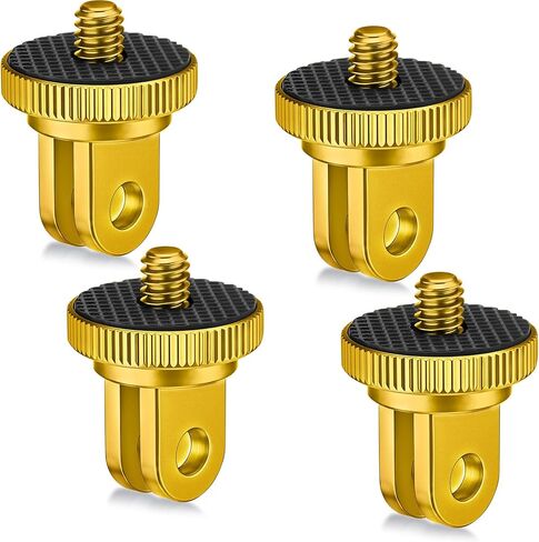 Frienda 4 Pieces Aluminum Camera Tripod Conversion Adapter 1/4-20 Conversion Adapter Metal Camera Mount Adapter for Tripod Compatible with GoPro Action Cameras and Other Standard 1/4 Accessories in Kuwait