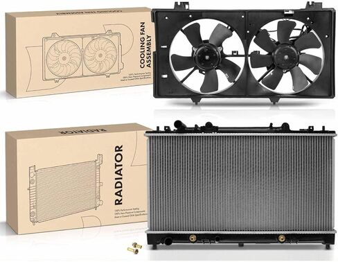 Replacement Parts for Aluminum Radiator&Dual Cooling Fan Assembly Kit for Mazda 6 2003-2008 V6 3.0L Mod-AP88P-43955 in Saudi Arabia