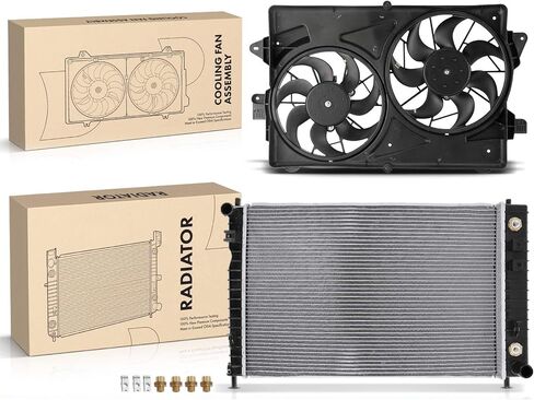 Replacement Parts for Aluminum Radiator&Cooling Fan Assembly Kit for Chevrolet Equinox 2005 V6 3.4L Mod-AP88P-96503 in Saudi Arabia