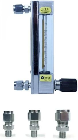 1PC φ6 8 10 ferrule air pipe connection DK800 4F glass float flowmeter oil water air 304 stainless steel(Gas1.6-16ml min 8mm) in Saudi Arabia