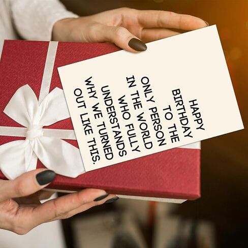 بطاقة عيد ميلاد مضحكة للأخ الأخت، بطاقة عيد ميلاد سعيد للأخت، هدايا عيد ميلاد الأخ الفكاهية، بطاقات عيد ميلاد مرحة مثالية للنساء والرجال والأشقاء in Kuwait