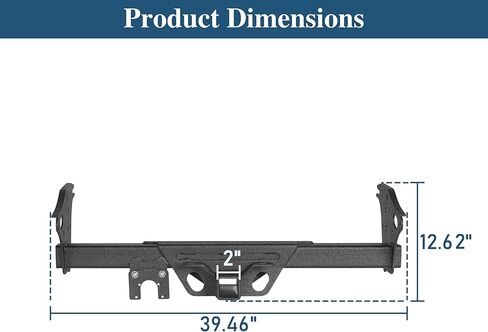 Hooke Road Tacoma Class 3 Trailer Hitch Rear Tow Hitch 2-Inch Receiver for 2005-2015 Toyota Tacoma 2nd Gen (Exclude X-Runner) in Saudi Arabia