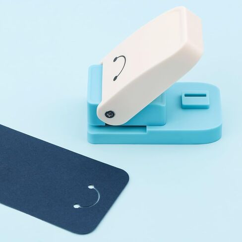 Portable Hangtag Punch Versatile Punch Tool for DIY Making Keychain Jewelry Display Cards Tags, Corner Necklace Card Punch for Jewelry Designers, Scrapbookers, Wedding Planners, Fits 80-500gsm Paper in Saudi Arabia