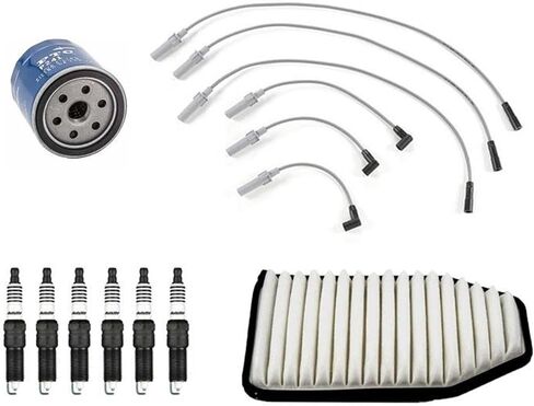 Wire Set Plugs Air Filter & Oil Filter Tune Up Replacement Parts For Jeep Wrangler 2007 2008 2009 2010 2011 3.8L in Saudi Arabia