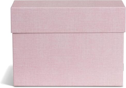 Bigso Box of Sweden Lovisa Fiberboard Label Frame 12 File Storage Box | Document Organizer for Important Paperwork, Hanging File Box w/Flip Top Lid & Metal Label Window | 3.7"x13"x9.4" | Dark Grey in Saudi Arabia