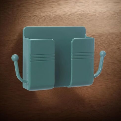 Wall-Mounted Holder for Phone and Remote, Adjustable Plastic Storage Organizer, Wall-Mount Holder for Various Room Types(Yellow) in Saudi Arabia