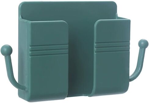 Wall-Mounted Holder for Phone and Remote, Adjustable Plastic Storage Organizer, Wall-Mount Holder for Various Room Types(Yellow) in Saudi Arabia