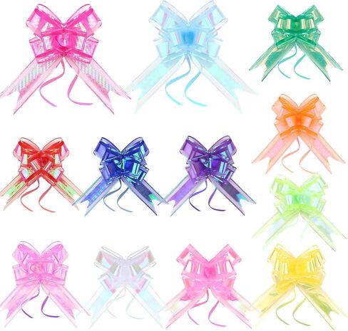 12Pcs Pink Bows for Gift Wrapping Big Bow Valentines Bow Christmas Gift Pull Bow Pink Ribbon Bows for Christmas Wedding Party Birthdays Holidays Decoration in Saudi Arabia