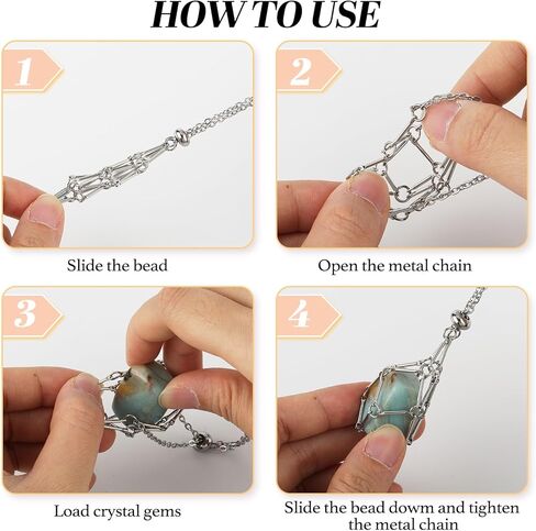 Brass Braided Stone Crystal Holder Necklace Cage Adjustable Crystal Cage Necklace for Jewelry Making in Saudi Arabia
