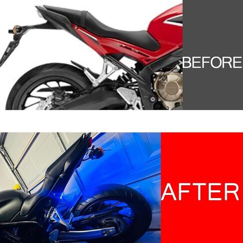 CB650F / CBR650F Fender Eliminator Kits LED Indicator Turn Signal Blinker Compatible with CBR 650F / CB 650F 2014-2024, License Plate Bracket Holder Tail Tidy Kit (Clear) in Saudi Arabia