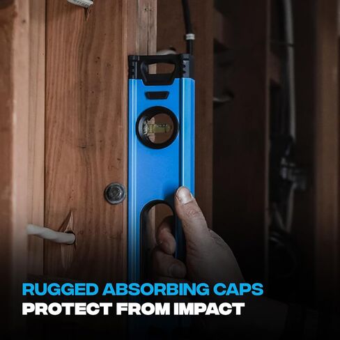 OX Tools Box Beam Level Non Magnetic 72 inch Level Aluminum Construction, Shock Absorbing End Cap, Rubberized Soft Grip Thru Handle, Magnified vials OX-T024218 Trade Level in Kuwait