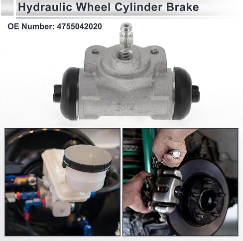 Rear Brake Wheel Cylinder for Toyota RAV4 2001-2005 Durable Drum Brake Cylinder No.4755042020 Aluminum Alloy 1 Pcs in Saudi Arabia