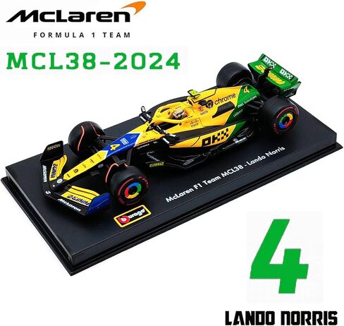 1/43 2024 F1 MCL38 4# Lando Norris 81# Oscar Piastri Monaco Grand Prix Alloy Car Die Cast Model (1/43 MCL38 81#) in Saudi Arabia