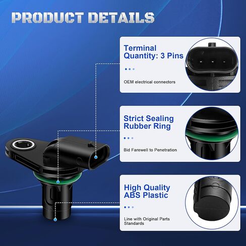 Set of 2 Camshaft Position Sensor Compatible with Mercedes-Benz C300 C350 CL550 CLS550 E350 E550 E63 G63 S63 AMG GL550 ML350 ML550 S550 SL550 SLK350 2012-2018 Replaces 2761530028, 2769050143 in Saudi Arabia