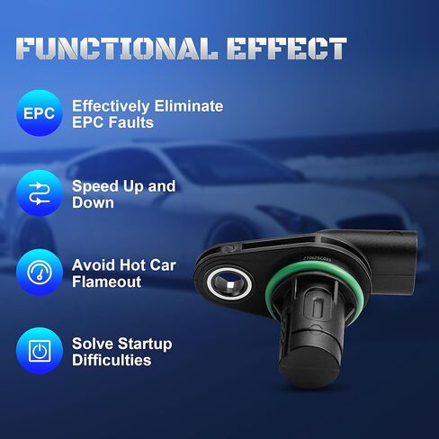 Set of 2 Camshaft Position Sensor Compatible with Mercedes-Benz C300 C350 CL550 CLS550 E350 E550 E63 G63 S63 AMG GL550 ML350 ML550 S550 SL550 SLK350 2012-2018 Replaces 2761530028, 2769050143 in Saudi Arabia