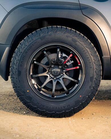 حزمة من 4 قطع: إطار Mastertrack BADLANDS AT P285/70R17 لجميع التضاريس لسيارات الدفع الرباعي (ليس للشاحنات) | 4 طبقات | 117ت | يتضمن ضمانًا لمدة عامين ضد مخاطر الطريق - 285/70/17 (الإطارات فقط) in Kuwait