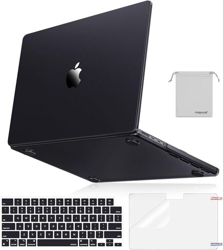 حافظة MOSISO متوافقة مع جهاز MacBook Pro 16 بوصة 2025-2021 M4 M3 M2 M1 A3403 A3186 A2991 A2780 A2485، حافظة صلبة مطابقة للون الرسمي بنسبة 100% وطبقة لوحة مفاتيح وشاشة وحقيبة، أسود شفاف in Saudi Arabia
