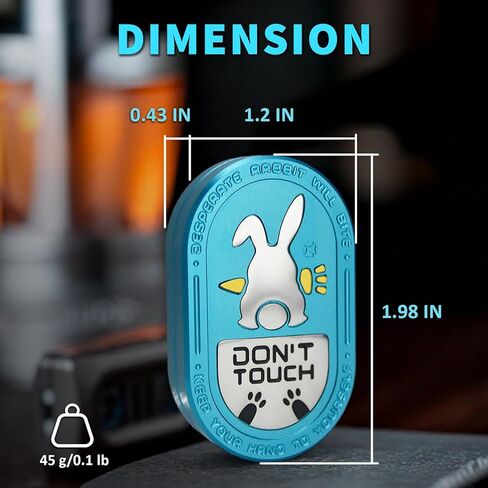 Desperate Rabbit Fidget Slider | Aluminum Alloy Version | Lightweight & Portable | EDC Metal Fidget Toys Adults ADHD Tools Executive Desk Toy for Keep Focus & Anxiety Relief (Blue) in Saudi Arabia
