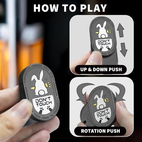 الأرنب اليائس فيدجيت سلايدر | نسخة سبائك الألومنيوم | خفيفة الوزن ومحمولة | ألعاب فيدجيت المعدنية EDC للبالغين أدوات ADHD لعبة مكتب تنفيذي للحفاظ على التركيز وتخفيف القلق (أزرق) in Kuwait