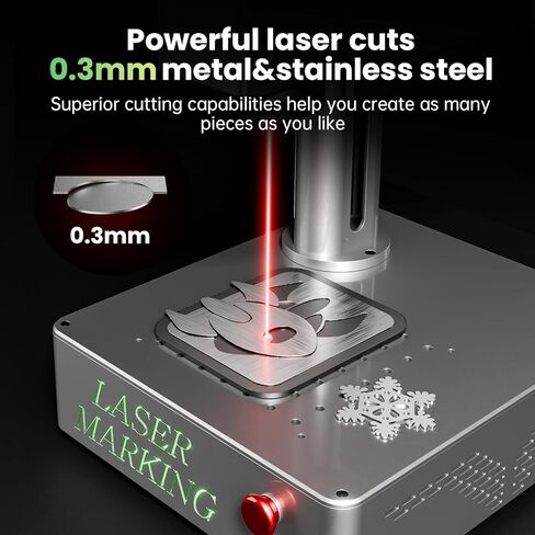 Mr.Carve S4-20W Fiber Laser Marking Machine for Metals&Jewelry&Plastics,Fiber laser engraver with Lightburn compatibility in Saudi Arabia