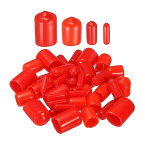 DMiotech 40 حزمة 1/8" 1/4" 3/8" 1/2" ID الأبيض برغي موضوع حماة المطاط نهاية قبعات الترباس يغطي لأنابيب الأثاث المسمار الترباس in Saudi Arabia