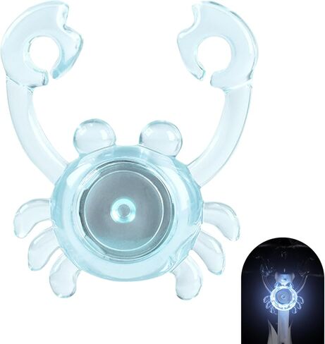 1 PC Bike Crab Tail Light, Cute Bike Lights for Night Riding, Waterproof Cycling Warning Tail Light, Long-Lasting Riding Gear for Men Women Kids (Multicolored) in Saudi Arabia