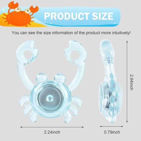 1 PC Bike Crab Tail Light, Cute Bike Lights for Night Riding, Waterproof Cycling Warning Tail Light, Long-Lasting Riding Gear for Men Women Kids (Multicolored) in Saudi Arabia