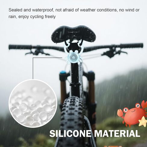 1 PC Bike Crab Tail Light, Cute Bike Lights for Night Riding, Waterproof Cycling Warning Tail Light, Long-Lasting Riding Gear for Men Women Kids (Multicolored) in Saudi Arabia
