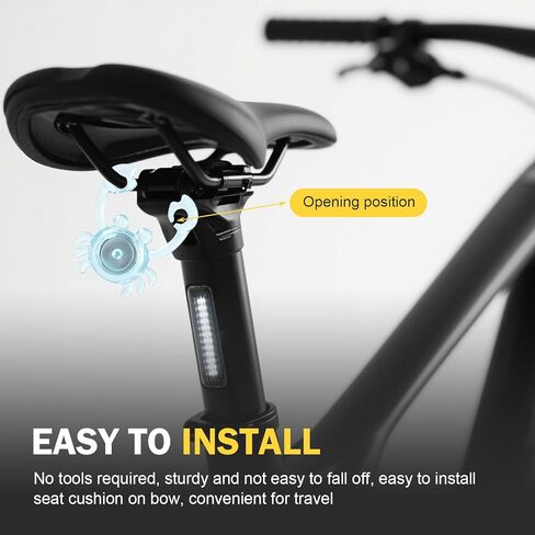 1 PC Bike Crab Tail Light, Cute Bike Lights for Night Riding, Waterproof Cycling Warning Tail Light, Long-Lasting Riding Gear for Men Women Kids (Multicolored) in Saudi Arabia