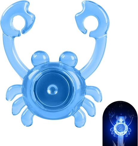 1 PC Bike Crab Tail Light, Cute Bike Lights for Night Riding, Waterproof Cycling Warning Tail Light, Long-Lasting Riding Gear for Men Women Kids (Multicolored) in Saudi Arabia
