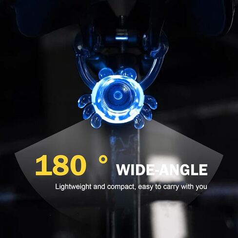 1 PC Bike Crab Tail Light, Cute Bike Lights for Night Riding, Waterproof Cycling Warning Tail Light, Long-Lasting Riding Gear for Men Women Kids (Multicolored) in Saudi Arabia