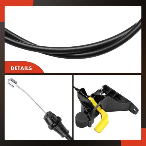 A-Premium Front Hood Latch Release Cable with Handle Compatible with Ford F-250 F-350 F-450 F-550 Super Duty 2007-2010, 38 Inch in Saudi Arabia