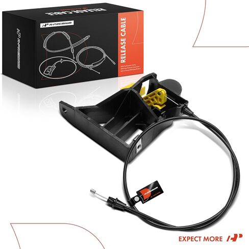 A-Premium Front Hood Latch Release Cable with Handle Compatible with Ford F-250 F-350 F-450 F-550 Super Duty 2007-2010, 38 Inch in Saudi Arabia