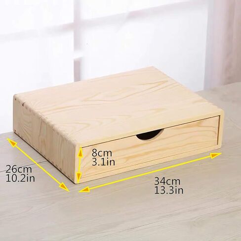 Desktop File Drawer - 4/3/2/1 Tier Quality Wood Desk Organizer, File Cabinets, for Desktop Office Supplies, Vanity, Kitchen and Home.,4 Layers in Saudi Arabia